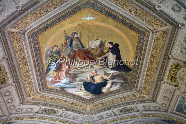 italie rome 07.JPG - Plafond galerie, musée du VaticanRome, Italie